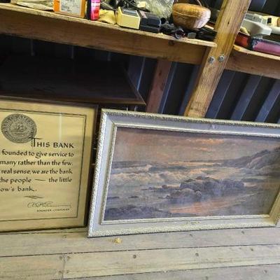 #10500 • 2 Framed Artwork
