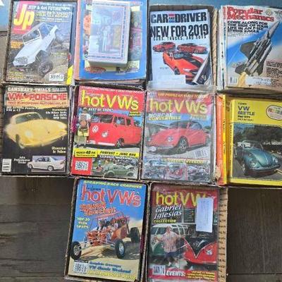 #3008 • (10) Boxes of Automotive, Jets and Off-road Magazines