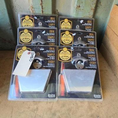 #3020 • NEW!!! (6) Bottle Opener & Cap Catchers