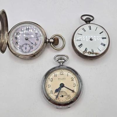 #1146 • (3) Pocket Watches