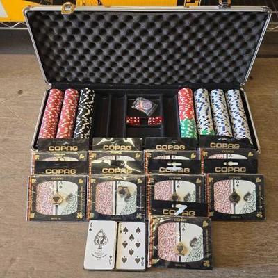 #4072 • (10) Double Decks of Playing Cards and Poker Chips