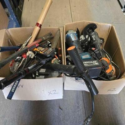 #4090 • (2) Boxes Assorted Tools