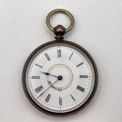 #1116 • Fine Silver Pocket Watch
