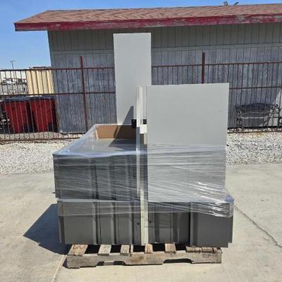 #80612 • Office Desk with Filling Cabinets