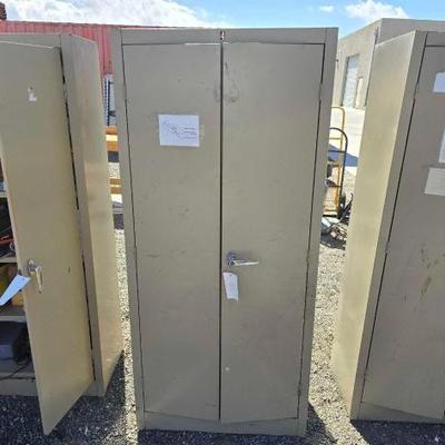 #80404 • Metal Cabinet with Miscellaneous Items
