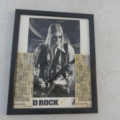 SIGNED Kid Rock Photo with 2 Concert Tickets