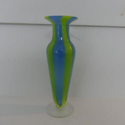 Vintage 2001 (Scott "Chico" Raskey) Chico Art Glass Footed Vase