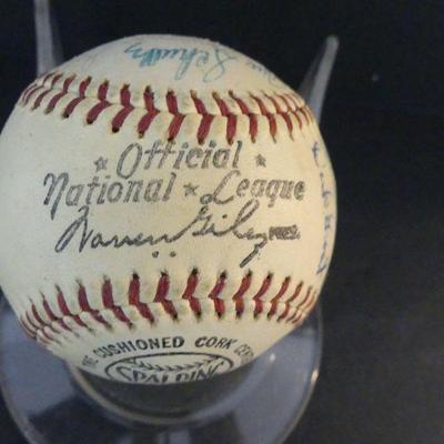 SIGNED Vintage 1963 St. Louis Cardinals Baseball - Over 20 Signatures of Team & Staff