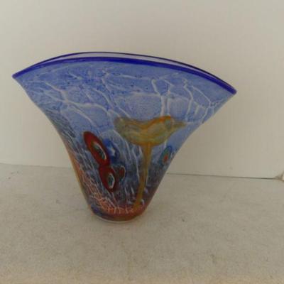 Vintage Murano Millefiori Art Glass Vase