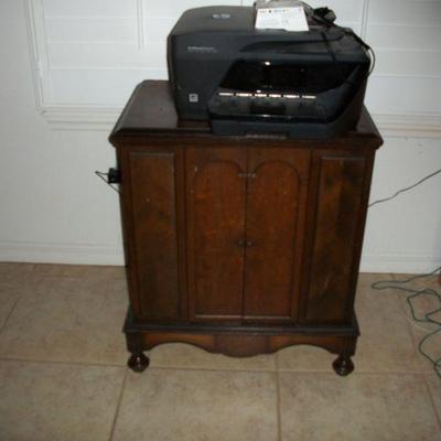 Antique/Vintage Wood Record Cabinet