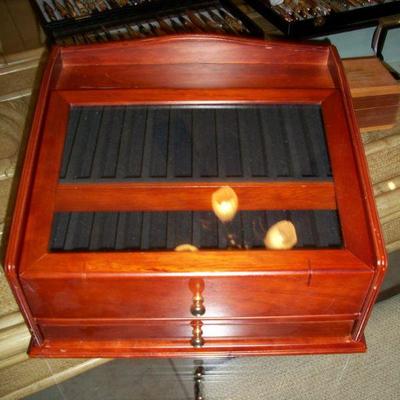 Shown closedWood Pen Display