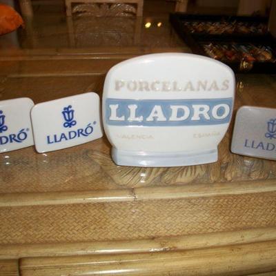 4 - Vintage Lladro Store Display Sign.