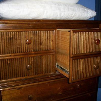 One upper drawer shown open.