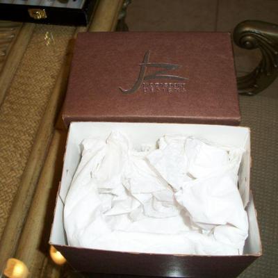 Jac Zagoory Designs Pewter Pen Holder Gift Box for Butterfly.
