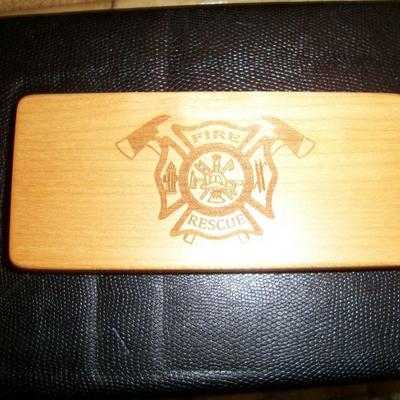 Fire & Rescue Presentation box, includes Handmade Fire & Rescue Pen.