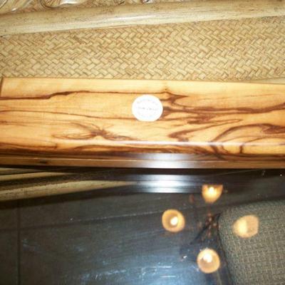 Olive Wood Pen Presentation box, includes Handmade Pen and Handmade Mechanical Pencil.