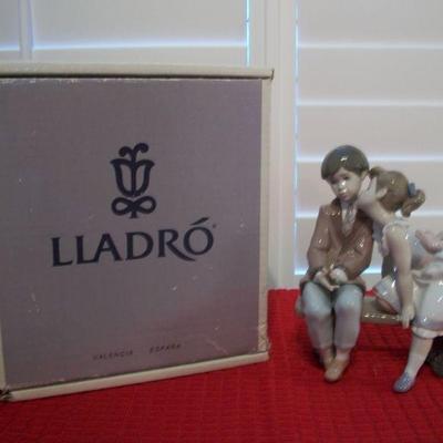 Vintage Lladro porcelain "Ten & Growing" figurine with box.