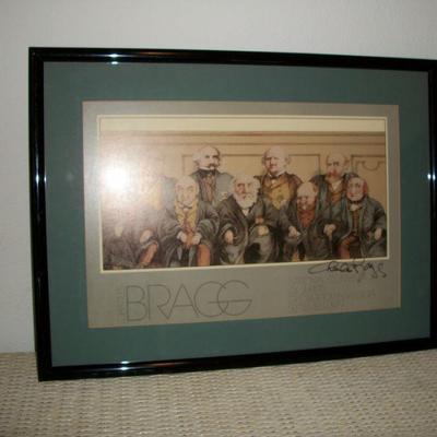 Framed Bragg Lithograph