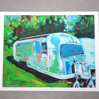 Airstream Signed Numbered Joel Crisafulli Lithograph