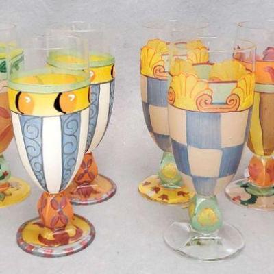 Smithereens Hand Painted Glassware