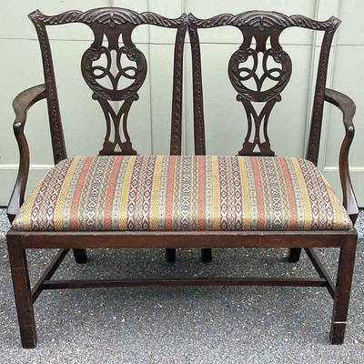 Georgian Design Vintage Settee or Hall Bench