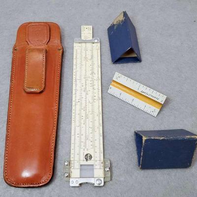 Vintage Pickett Slide Rule, Sans & Streiffe Scale Ruler