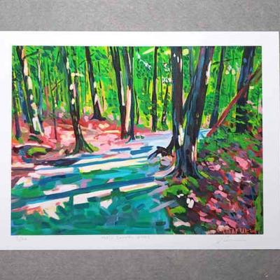 North Conway Woods Signed Numbered Joel Crisafulli Lithograph
