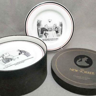 The New Yorker Cartoon Set of 6 Cheese Plates