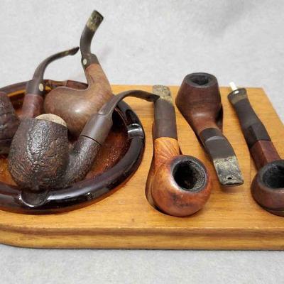 Vintage Pipes and Tray