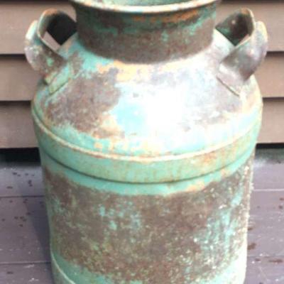 Green Antique Milk Jug