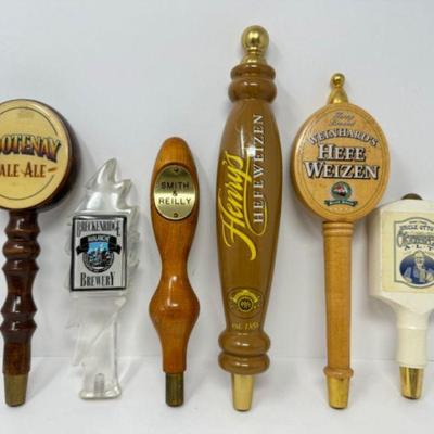 Vintage Beer Tap Handle Collection: Henry's Hefeweizen, Weinhard's +	