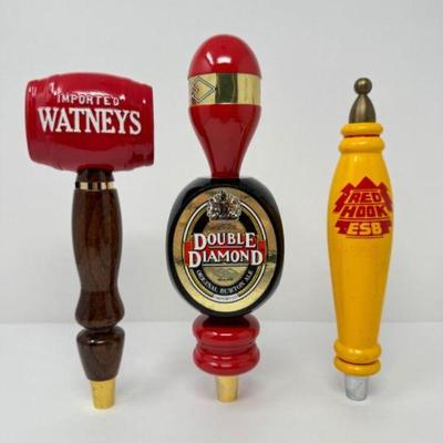 Vintage Beer Tap Handle Collection: Watneys, Double Diamond & Redhook	