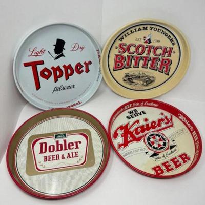 Vintage Beer Tray Collection:Topper Light, Kaier’s, William Younger's+	