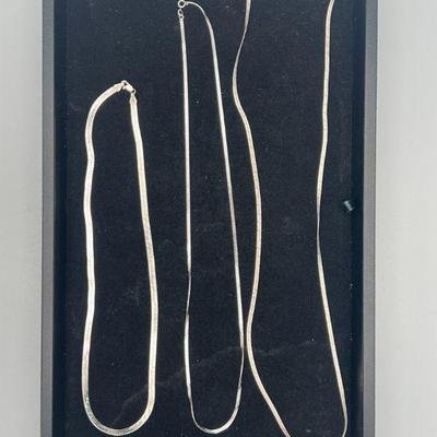 3 sterling Chains