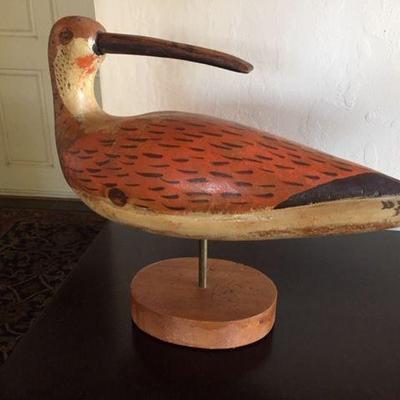 Wood-Carved Sandpiper