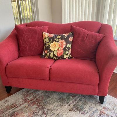 Red Loveseat