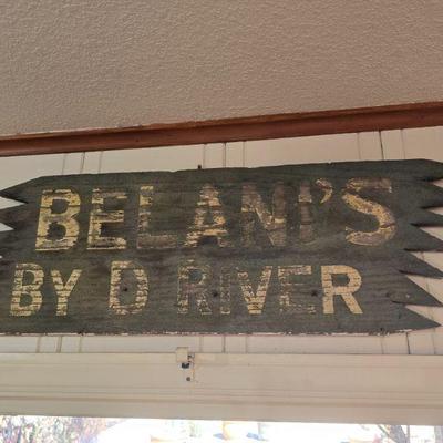 Hand painted sign