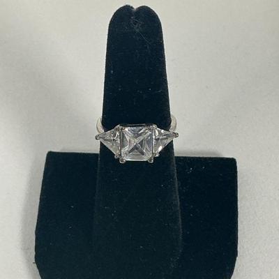 sterling cz ring