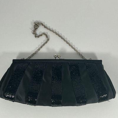 beaded black purse