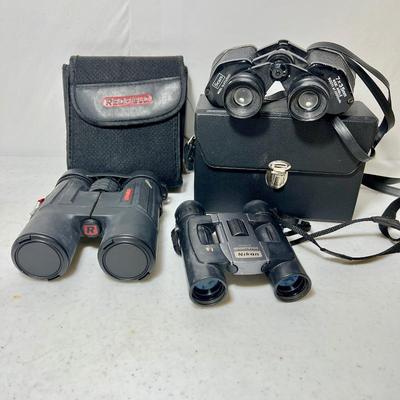 Collectors Binocular Lot - Nikon, Redfield, Sears & More