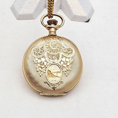 - Antique Women's Elgin Gold Pocket Watch marked 14K