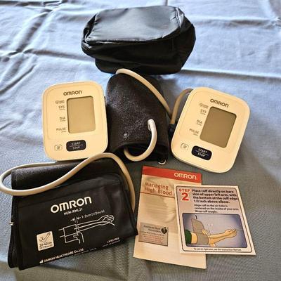  - Set of Two Omron Blood Pressure Cuffs - Like New