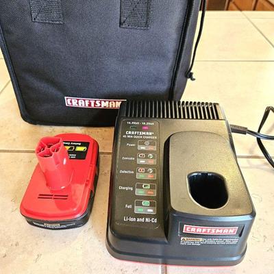 Craftsman Rechargeable Battery with Carrying Case