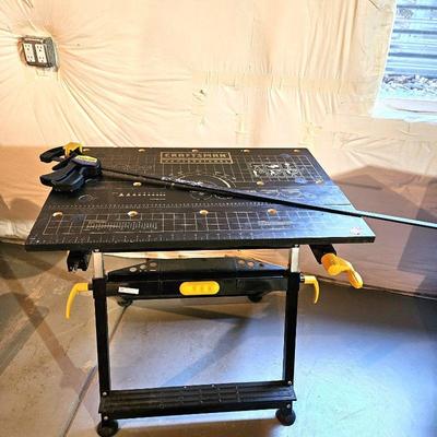 Foldable Craftsman Adjustable Height Clamping Table