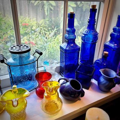 Vintage colored glass
