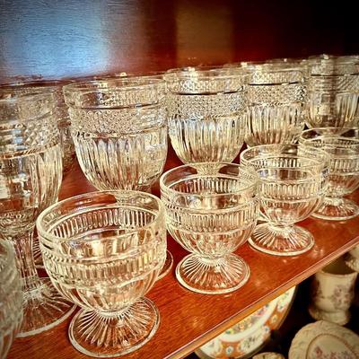 Vintage Anchor Hocking "Annapolis" and Libbey "Radiant" glassware