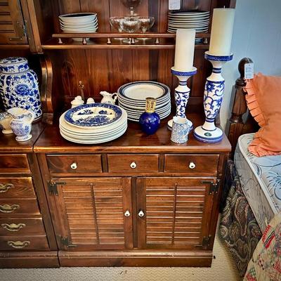 Five coordinating display hutches