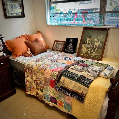 Vintage twin bed

