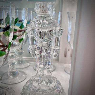 Depression-era glass Nutcracker