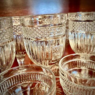 Vintage Anchor Hocking "Annapolis" and Libbey "Radiant" glassware